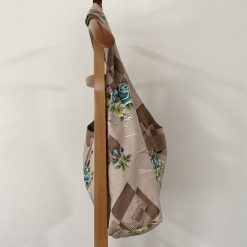 Handmade Slouchy Tote Bag from Vintage Mid Century Fabric