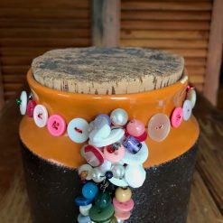 Upcycled and Repurposed Button Necklace